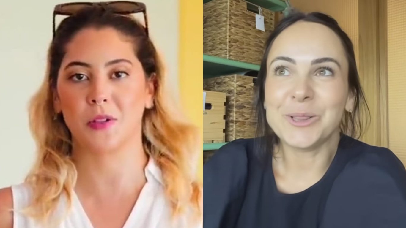 Dora Figueiredo (r) reforma apartamento alugado e vira meme