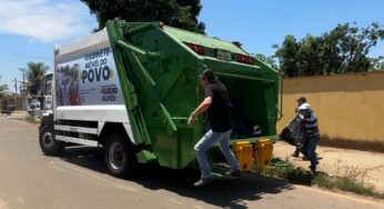 Deputado banca caminhão coletor para ajudar na limpeza de Goiânia