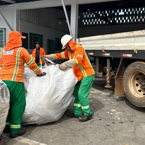 Programa Cidade Segura recolhe 53 toneladas de fios inutilizados. Foto: Luciano Magalhães/Comurg