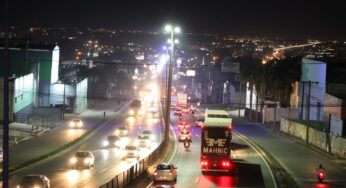 Prefeitura de Aparecida mostra nova iluminação na BR-153 e divulga prazo para troca em toda cidade