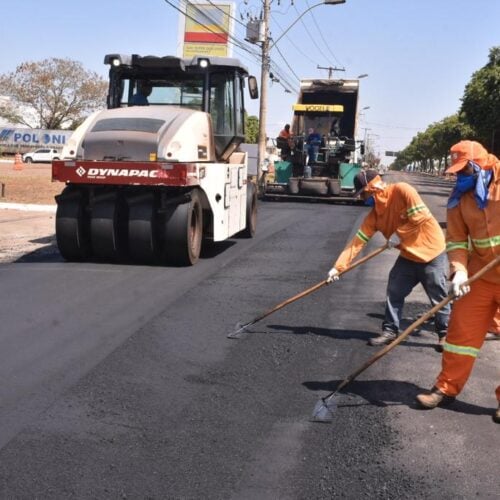 Recuperação asfáltica Goiânia. Foto: Seinfra