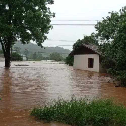 Temporais no Rio Grande do Sul. Foto: Defesa Civil - RS