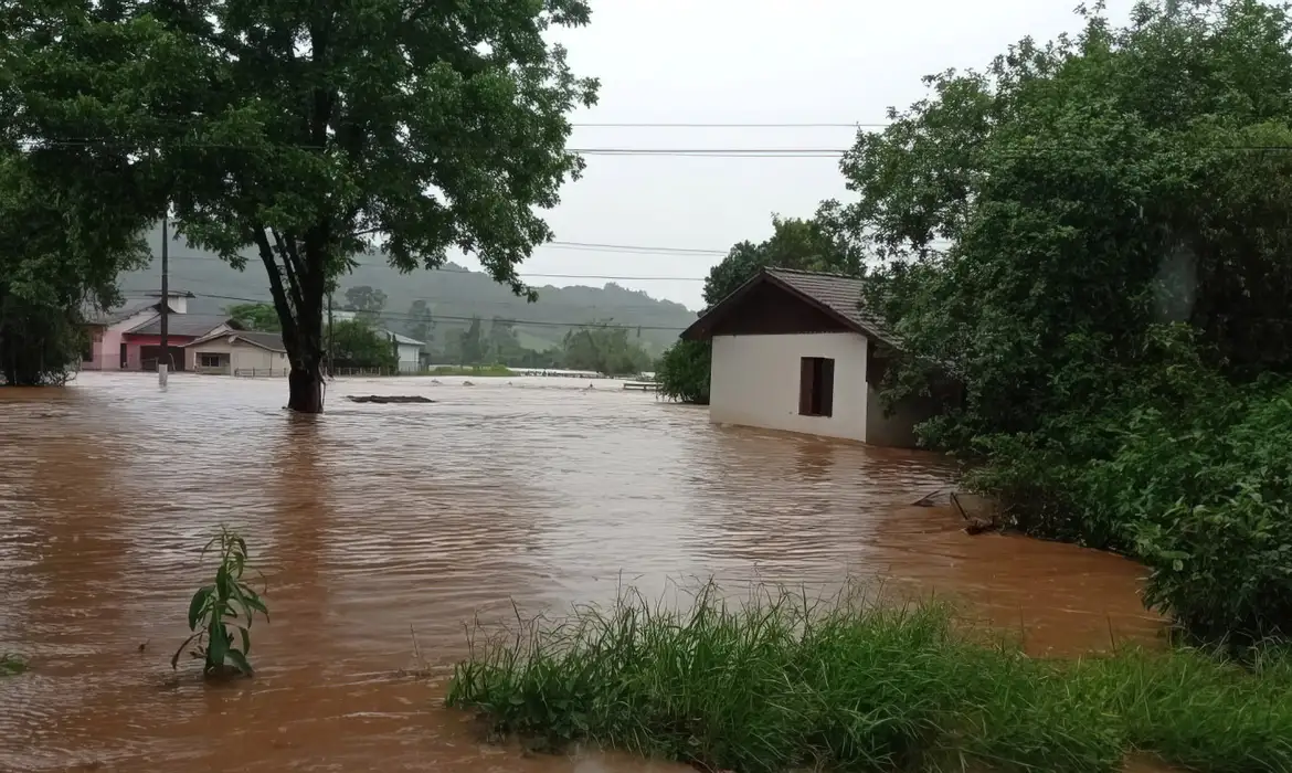 Temporais no Rio Grande do Sul. Foto: Defesa Civil - RS