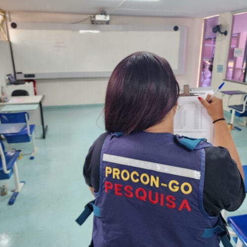 Procon Goiás analisa mensalidade de escolas de Goiânia. Foto: Procon Goiás