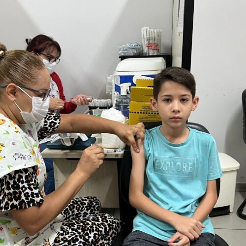 vacinação infantil em Goiânia. Foto: SMS