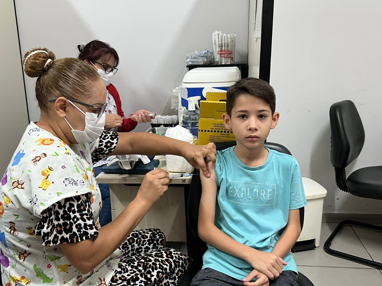 vacinação infantil em Goiânia. Foto: SMS