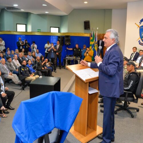 Caiado inaugura IML-Veterinário e Túnel de Tiro