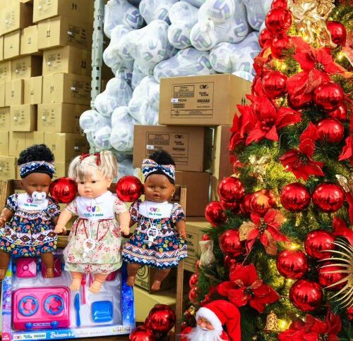 Natal do Bem distribui brinquedos. Foto: Seds