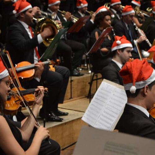 Orquestra Sinfônica de Goiânia faz apresentação especial de Natal. Foto: Secult