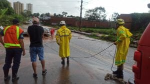 Alagamento e enxurrada em Goiânia. Foto: Defesa Civil