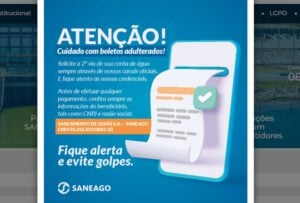 alerta de fraude Saneado. Foto: Reprodução