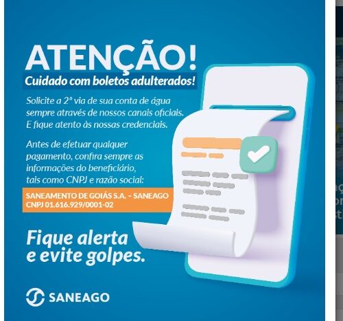 alerta de fraude Saneado. Foto: Reprodução