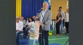 “Um significado muito grande”, se emociona Caiado na inauguração de Colégio com nome do filho