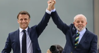 Em último dia de Emmanuel Macron no Brasil, Lula concede a Ordem Nacional do Cruzeiro do Sul