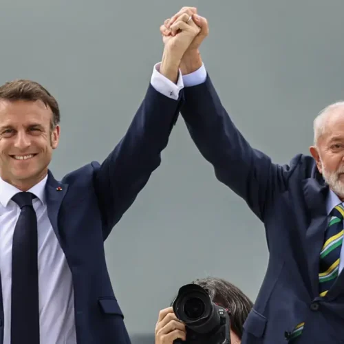 Emmanuel Macron Lula Brasil-França