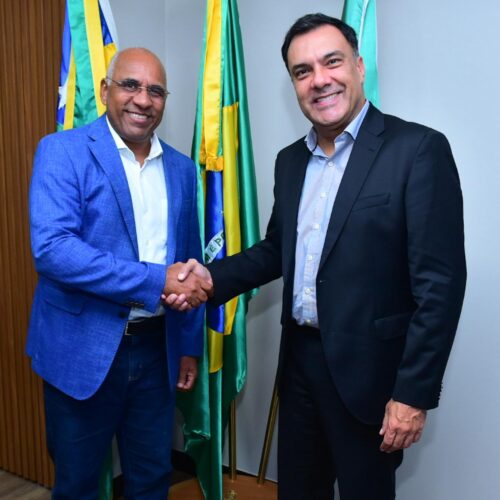 Rogério Cruz se reuniu com o vice-presidente da TIM Brasil, Fabio Avellar sobre projeto 5G. Foto: Jucimar de Sousa