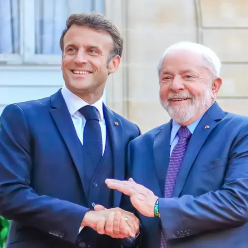 lula e emmanuel macron ricardo brasil