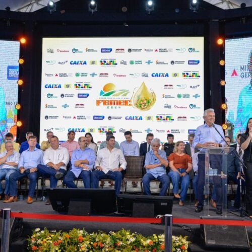 Ronaldo Caiado na Feira de Agronegócio Mineira Femec. Foto: Lucas Diener