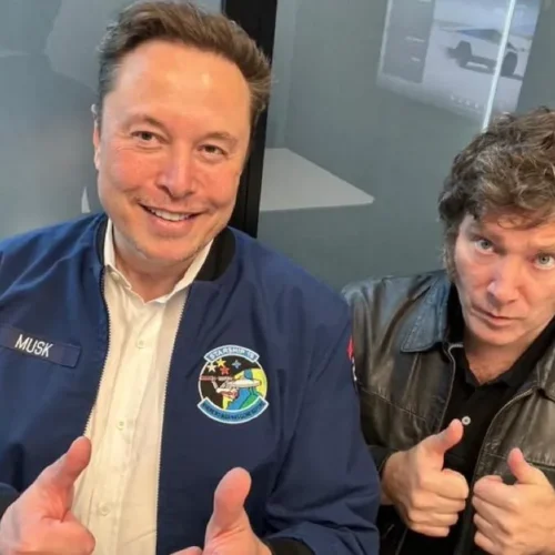 Presidente-da-Argentina-Javier-Milei-se-encontra-com-bilionario-Elon-Musk-nos-EUA