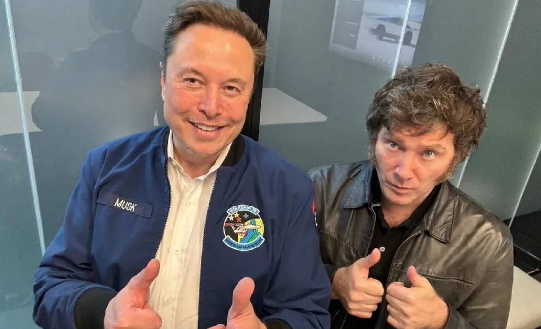 Presidente-da-Argentina-Javier-Milei-se-encontra-com-bilionario-Elon-Musk-nos-EUA