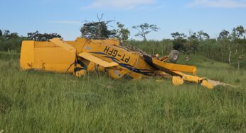 Avião agrícola faz pouso de emergência próximo a BR-050 em Catalão