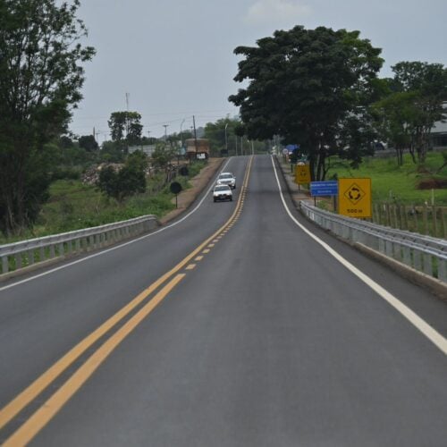 Rodovia com recursos do Fundeinfra. Foto: Silvano Vital/Goinfra