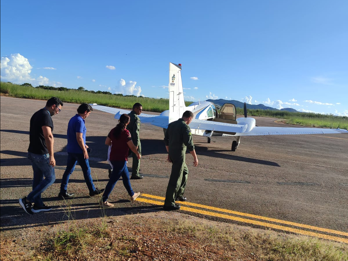 avião alego transporte de órgãos uruaçu goiânia