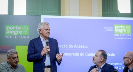 Em Porto Alegre, Ronaldo Caiado discursa sobre importância da segurança para a econômia