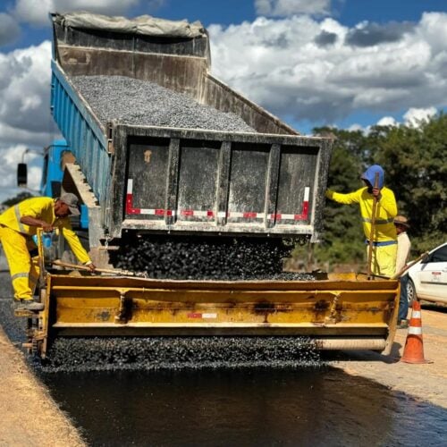 Revitalização da GO-108. Foto: Goinfra