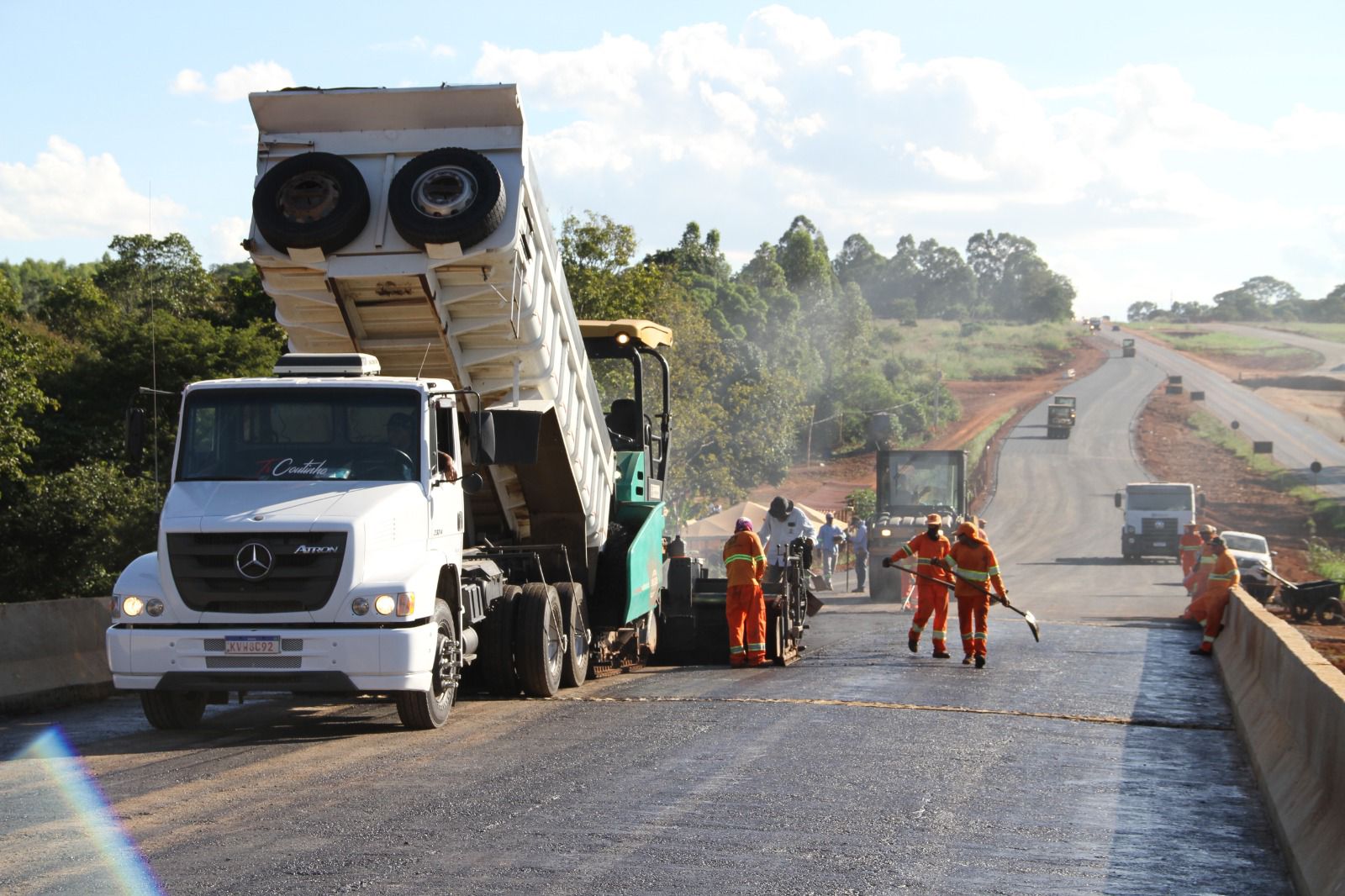 Obras de execução na duplicação da GO-010 atingem 40% de execução