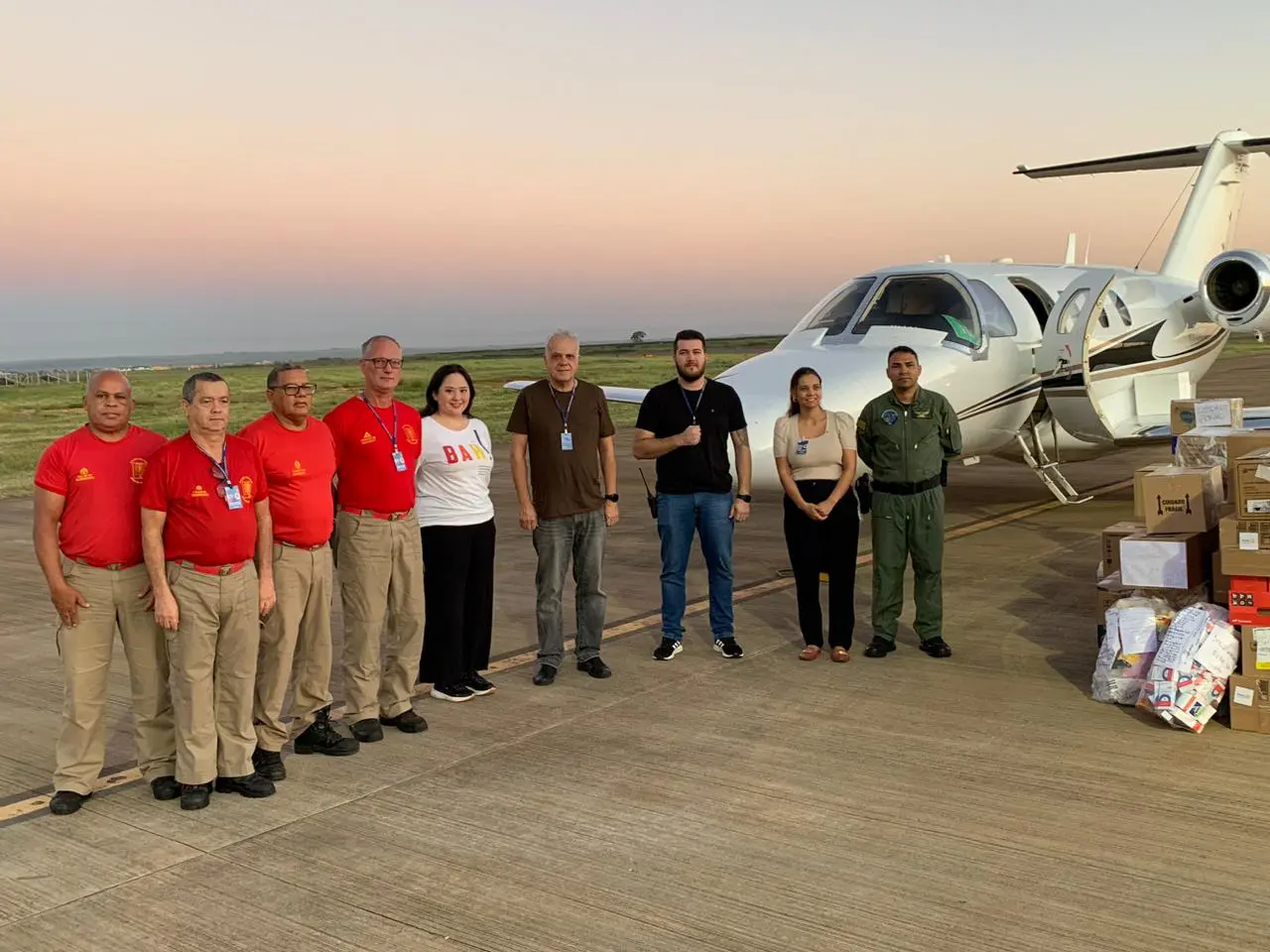 Governo de Goiás disponibiliza avião para transporte de insumos para o Rio Grande do Sul