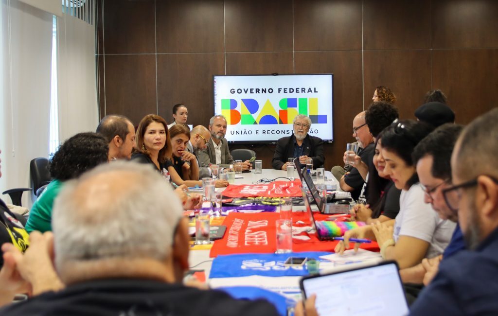 Reunião da Adufg-Sindicato com o governo federal. Foto: Reprodução/Adufg