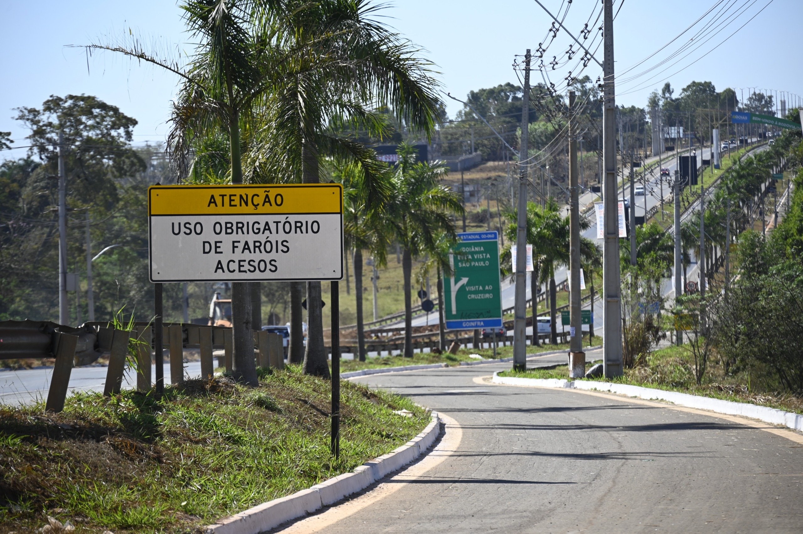 Preparativos da GO-060 para Romaria de Trindade. Foto: Goinfra