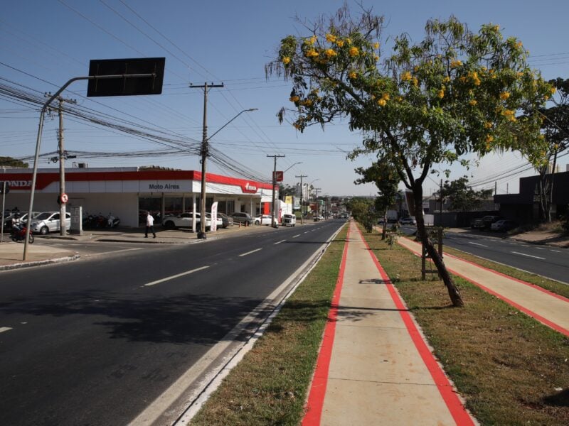 Avenida Rio Verde após revitalização. Foto: Brunno Moreira