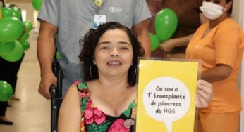 Primeira paciente a passar por transplante de pâncreas pelo SUS em Goiás recebe alta