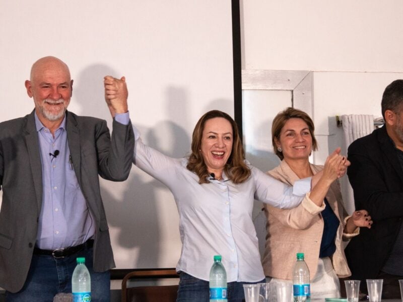 Fábio Tokarski anuncia apoio à Adriana Accorsi. Foto: Divulgação