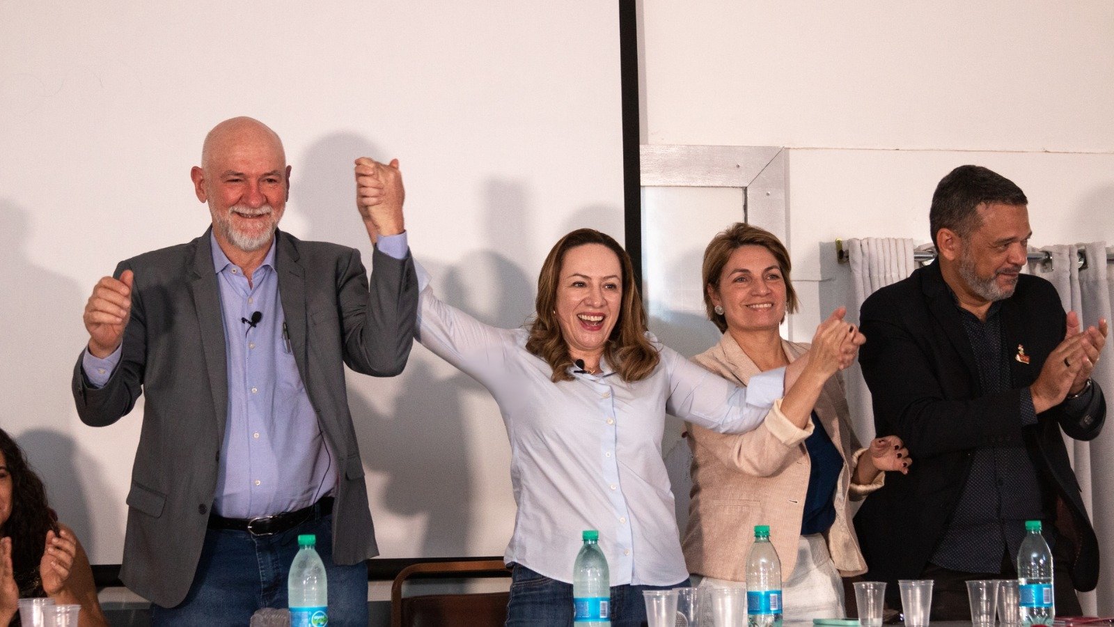 Fábio Tokarski anuncia apoio à Adriana Accorsi. Foto: Divulgação