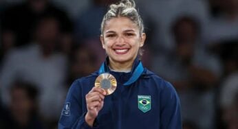 Larissa Pimenta conquista medalha de bronze no judô nos Jogos Olímpicos Paris 2024