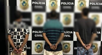 Polícia prende trio suspeito de armazenar e distribuir drogas em Aparecida de Goiânia