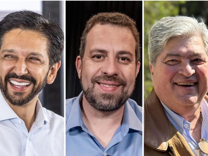 candidatos prefeitura de são Paulo. Boulos, Nunes e Datena. Foto: Montagem/Redes Sociais