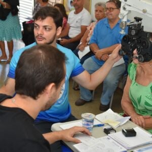 Exames médicos gratuitos no Mutirão de Aparecida. Foto: Rodrigo Estrela