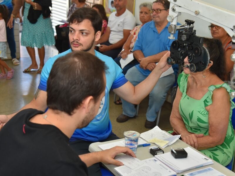 Exames médicos gratuitos no Mutirão de Aparecida. Foto: Rodrigo Estrela