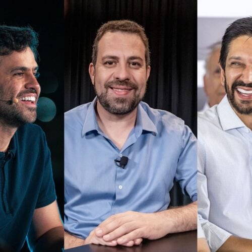 Guilherme Boulos, Pablo Marçal e Ricardo Nunes. Foto: Reprodução/Montagem DG