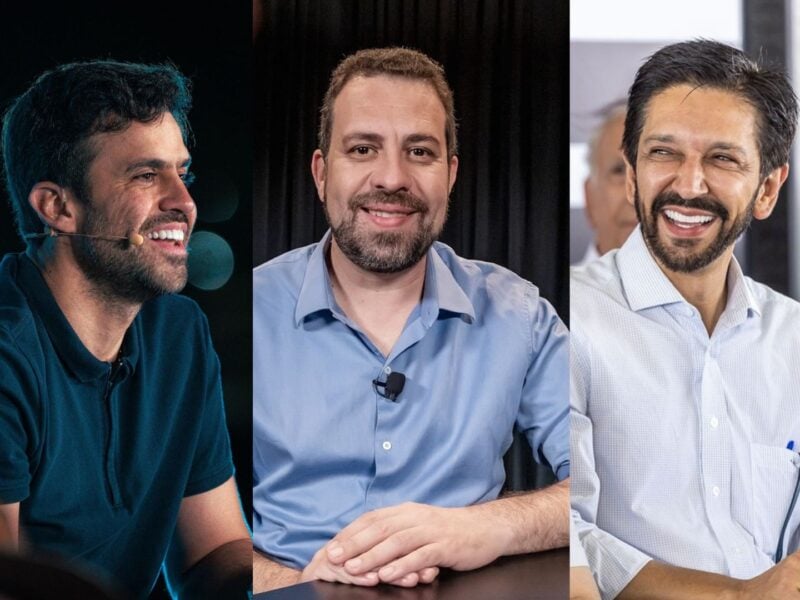 Guilherme Boulos, Pablo Marçal e Ricardo Nunes. Foto: Reprodução/Montagem DG