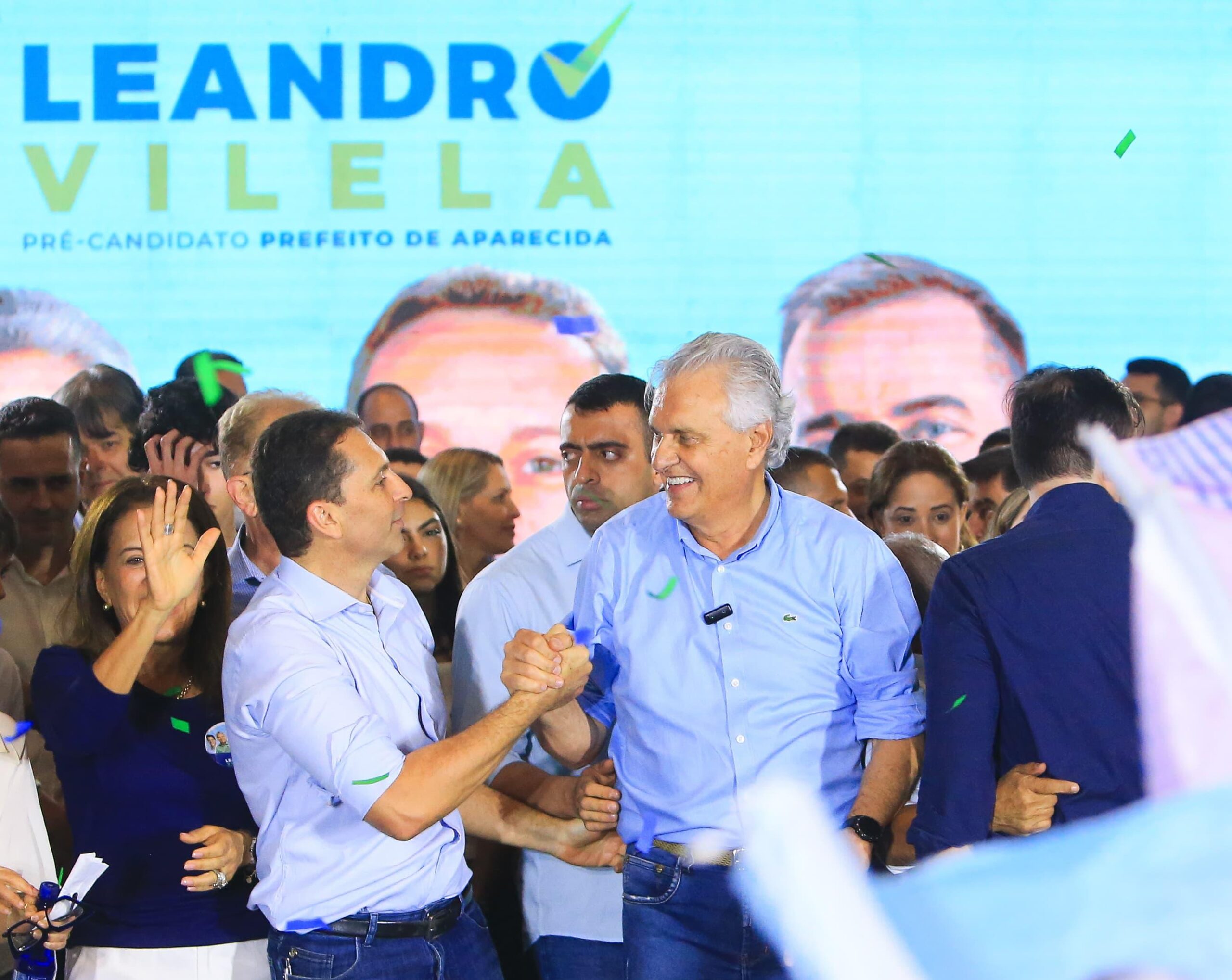 Leandro Vilela e Ronaldo Caiado. Foto: Divulgação