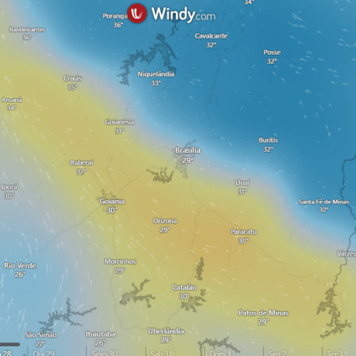 Satélites mostram dispersão da nuvem de fumaça em Goiás. Wyde.