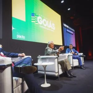 Ronaldo Caiado cumpre agenda em SP e apresenta mudanças feitas durante sua gestão em Goiás. Foto: Hegon Corrêa