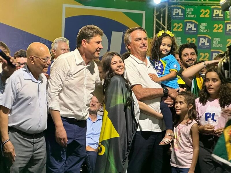 propaganda eleitoral Professor Alcides e Bolsonaro. Foto: Reprodução/Instagram