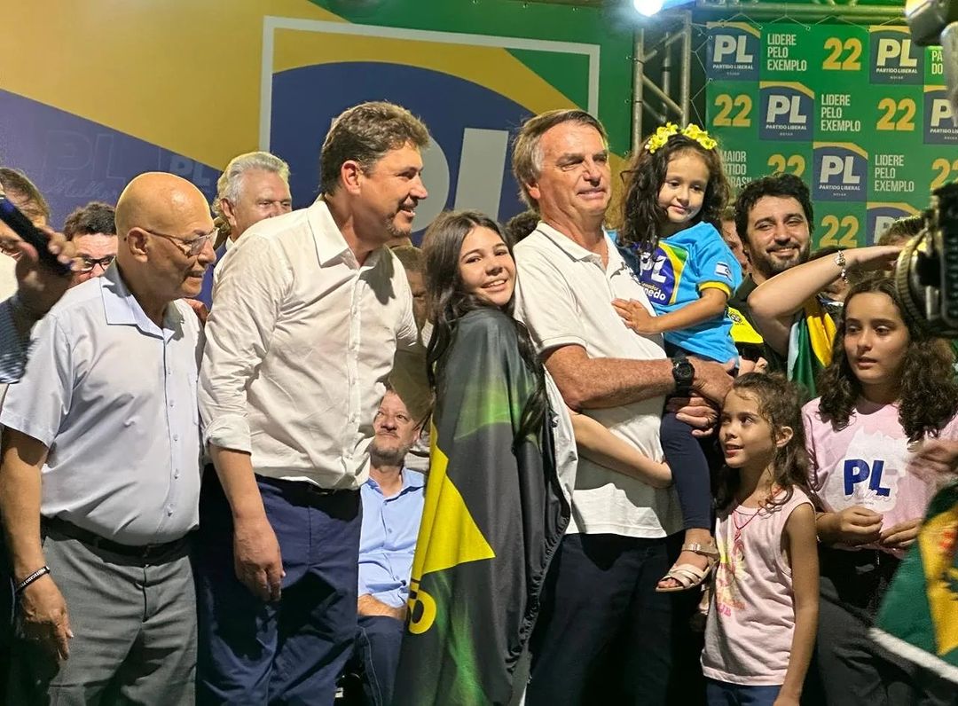 propaganda eleitoral Professor Alcides e Bolsonaro. Foto: Reprodução/Instagram