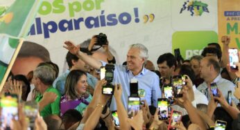 Caiado participa de diversas convenções partidárias em Goiás, nas últimas horas